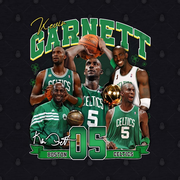 Kevin Garnett The Big Ticket Basketball Signature Vintage Retro 80s 90s Bootleg Rap Style by CarDE